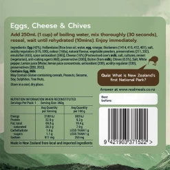 Real Meals Eggs, Cheese & Chives Food