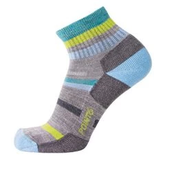 Point6 Merino Hiking Mixed Stripe Light Mini Crew Socks