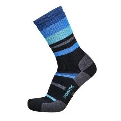 Point6 Merino Hiking Mixed Stripe Medium Crew Socks
