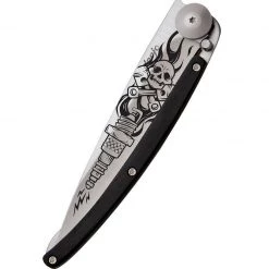 Deejo Tattoo 37g Knife With Ebony Handle, Biker Tools / Accessories