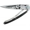Deejo Tattoo 37g Knife With Ebony Handle, Latino Skull