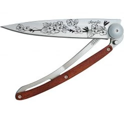 Tools / Accessories Deejo Tattoo 37g Knife With Coral Handle, Cherry Blossom