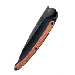 Deejo Black 37g Knife With Coral Handle