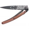 Deejo Black 37g Knife With Coral Handle, Wolf Tools / Accessories