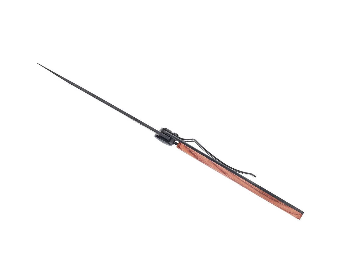 Deejo Black 37g Knife With Coral Handle, Wolf Tools / Accessories