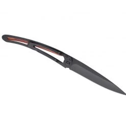 Tools / Accessories Deejo Black 37g Knife With Coral Handle, Polynesian