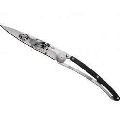Deejo Tattoo 37g Knife With Ebony Handle, Grizzly