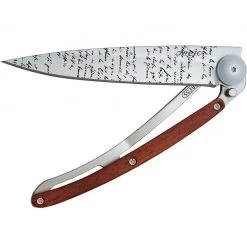 Deejo Tattoo 37g Knife With Coral Handle, Manuscript Tools / Accessories