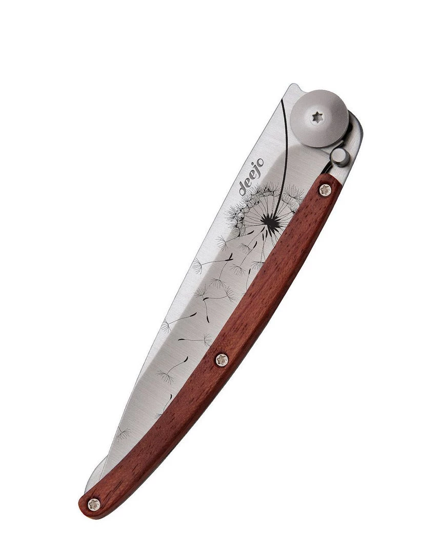 Deejo Tattoo 37g Knife With Coral Handle, Make A Wish