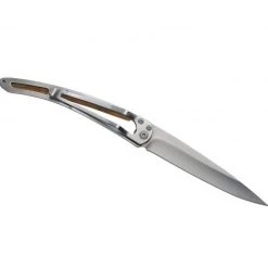 Deejo Tattoo 37g Knife With Olive Wood Handle, Lighthouse