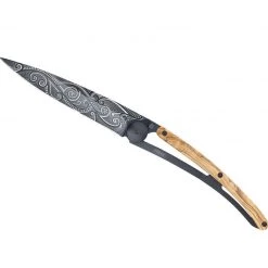 Tools / Accessories Deejo Black 37g Knife With Olive Wood Handle, Pacific