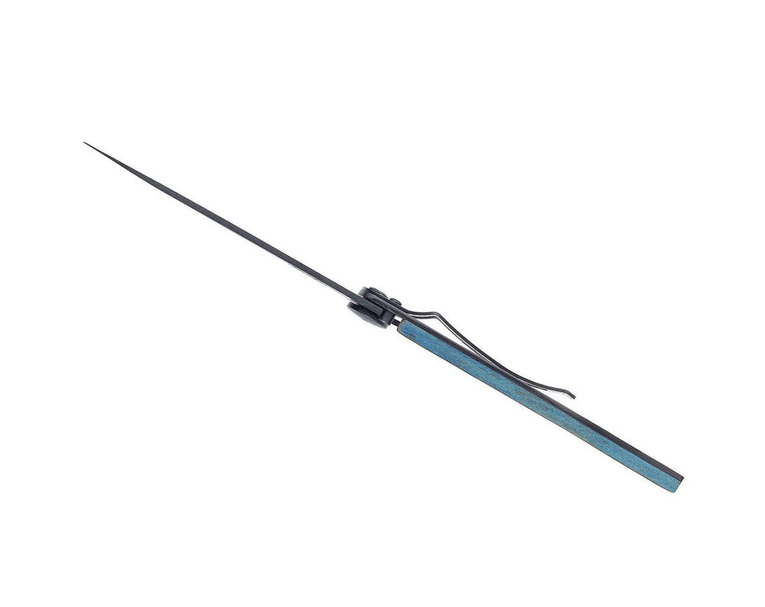 Tools / Accessories Deejo Black 37g Knife With Blue Beech Wood Handle, Terra Incognita