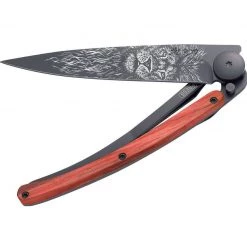 Deejo Black 37g Knife With Red Beech Wood Handle, Lion Tools / Accessories