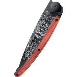 Deejo Black 37g Knife With Red Beech Wood Handle, Lion Tools / Accessories
