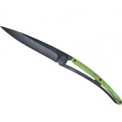 Deejo Black 37g Knife With Green Beech Wood Handle, Versailles Tools / Accessories