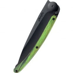 Deejo Black 37g Knife With Green Beech Wood Handle, Versailles Tools / Accessories