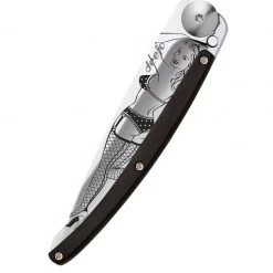 Deejo Mirror 37g Knife With Ebony Handle, Pin Up Tools / Accessories
