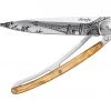 Tools / Accessories Deejo Mirror 37g Knife With Olive Wood Handle, Eiffel Tower