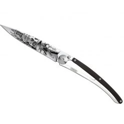 Tools / Accessories Deejo Mirror 37g Knife With Ebony Handle, Dandy Skull