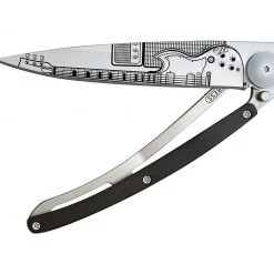 Tools / Accessories Deejo Tattoo 37g Knife With Ebony Handle, Rock'n Roll