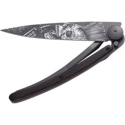 Deejo Black 37g Knife With Ebony Handle, Punk