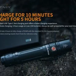 Camp / Tramp Fenix PD36R 1600 Lumen Rechargeable Torch + Torch E01 V2.0