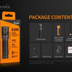 Camp / Tramp Fenix E30R 1600 Lumen Rechargeable Torch