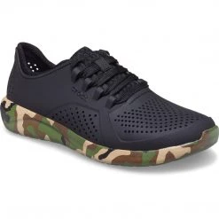 Crocs Mens LiteRide Printed Camo Pacer Shoe Clothing