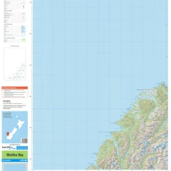Land Information Nz Maps NZ Topo 250 Map 20 - Martins Bay
