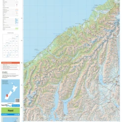 Land Information Nz NZ Topo 250 Map 21 - Haast