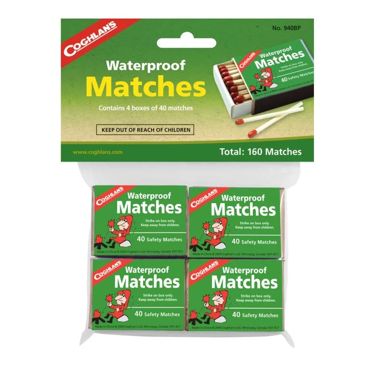 Coghlans Waterproof Matches Fire Starting Gear