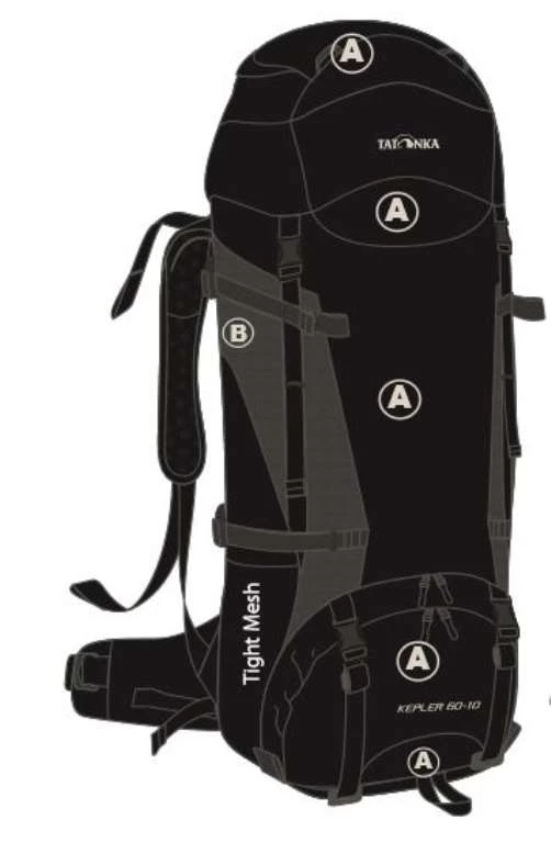 Camp / Tramp Tatonka Kepler Tramping Pack 60 Litres + 10 Litres