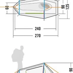 Tatonka Kyrkja 1 Tent, (Green) Tents