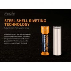 Fenix Rechargeable 5000mAh 21700 Battery Type-C USB Lighting