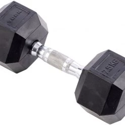 York Fitness York Hexagonal Rubber Dumbbell