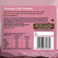 Real Meals Chocolate Cake Pudding Food