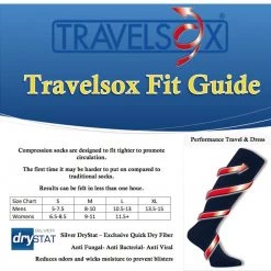 TravelSox Coolmax Compression Travel Socks