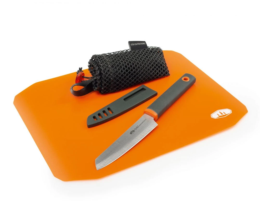 GSI Santoku Cutting Board Knife Set Camp / Tramp