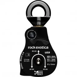 Hardware Rock Exotica Omni Block 2.6 Single Pulley, Orange