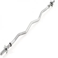 York Fitness Health / Fitness York Spinlock 120cm Solid Ez Curl Bar