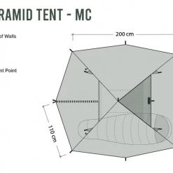 DD Hammocks Pyramid Tent, Multicam