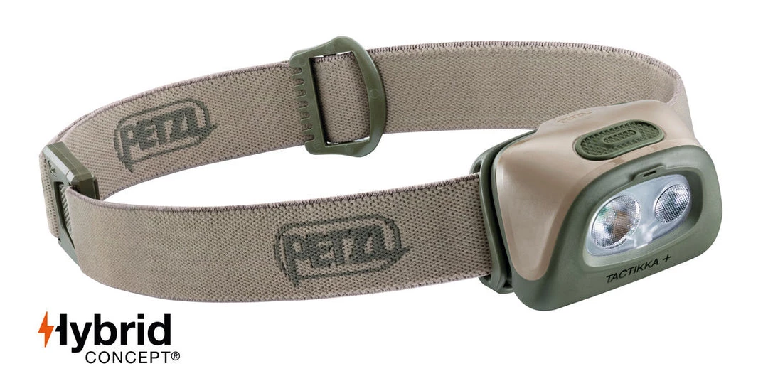 Petzl TacTikka Plus Headlamp, 250 Lumens Camp / Tramp