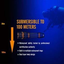 Fenix SD11 1000 Lumen Dive Torch Camp / Tramp