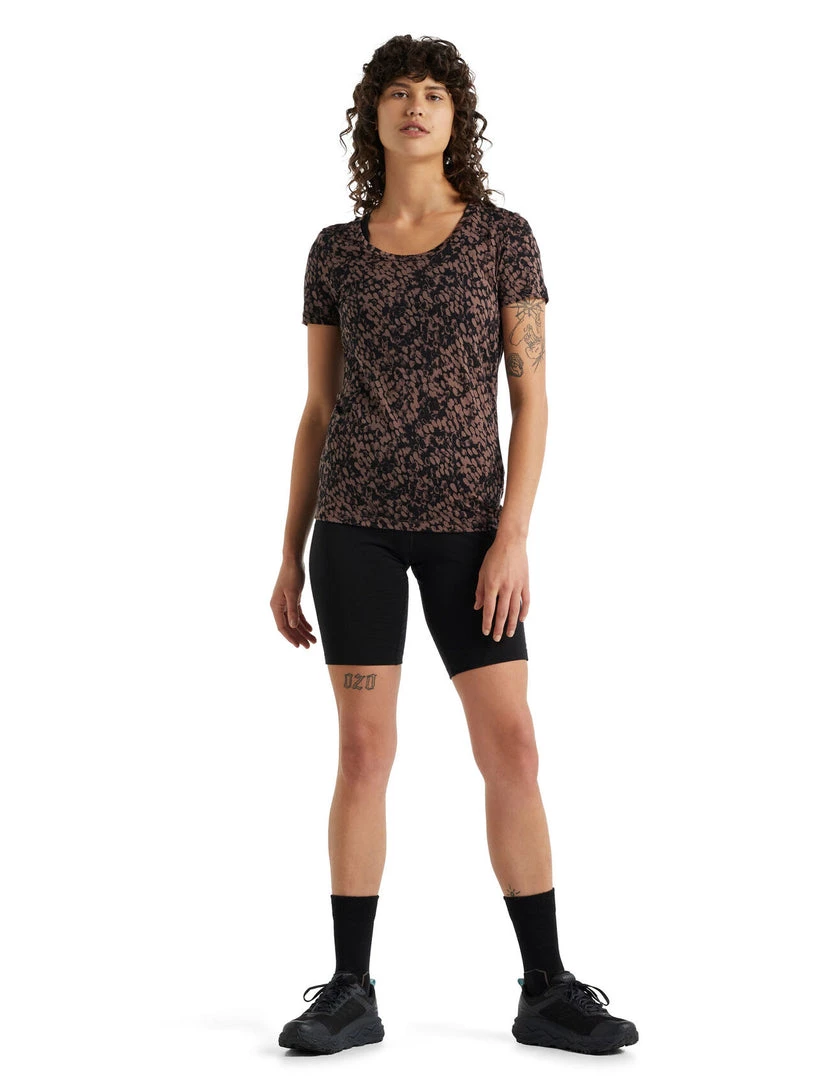 Icebreaker Women's Tech Lite II SS Scoop Forest Shadows