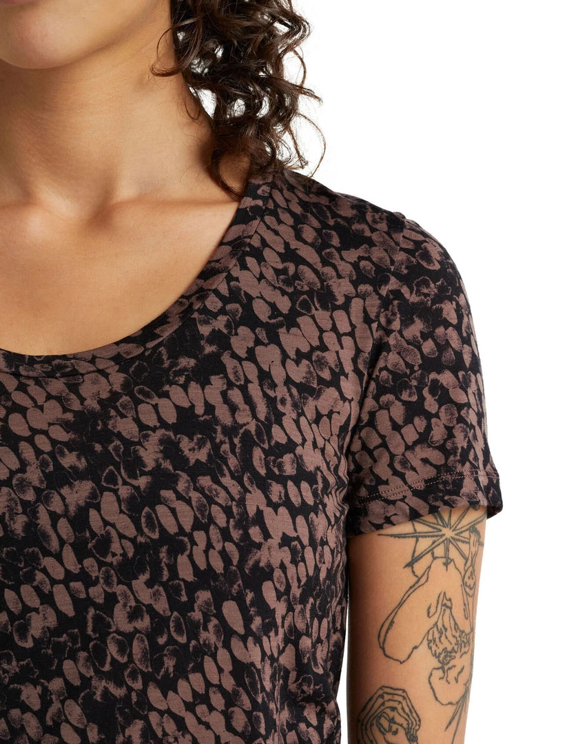 Icebreaker Women's Tech Lite II SS Scoop Forest Shadows