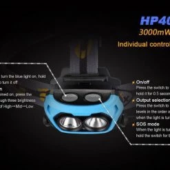 Fenix HP40F 450 Lumen, Blue / White Dual Beam Camp / Tramp