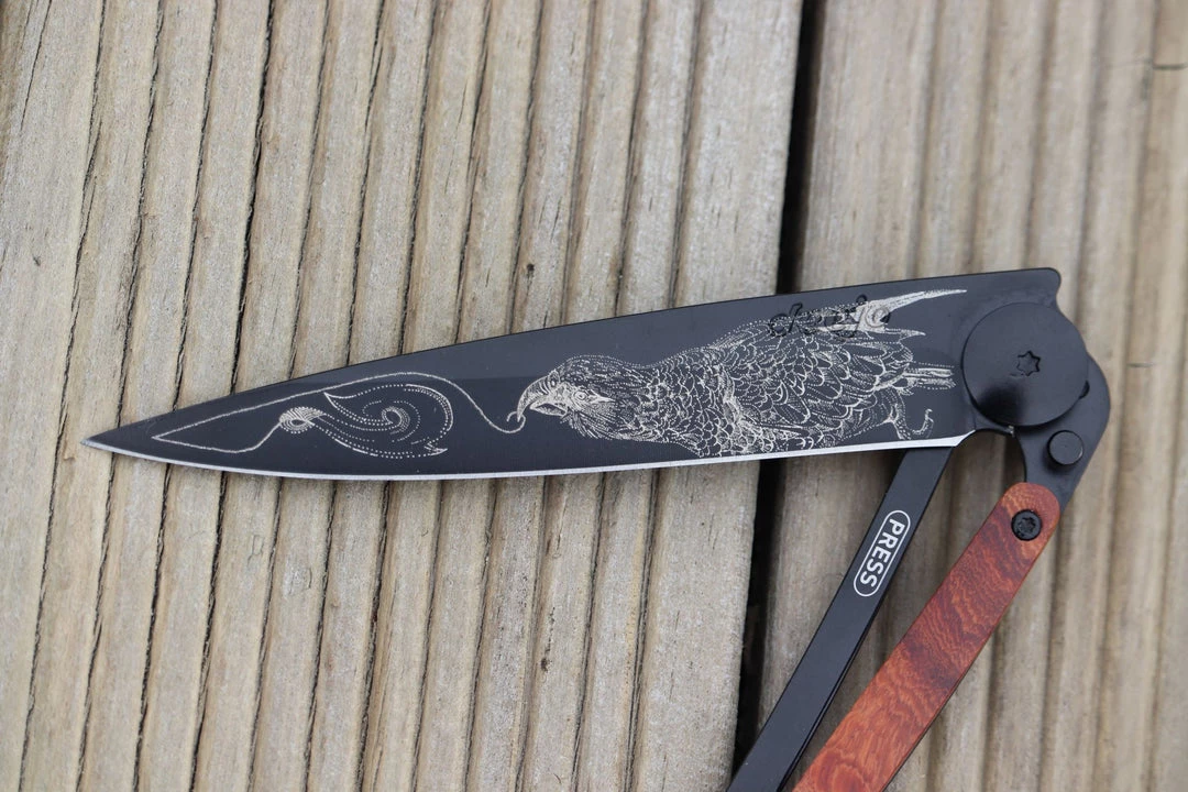 Deejo - NZ Series Tools / Accessories Deejo Black 37g Knife With Coral Handle, Kea