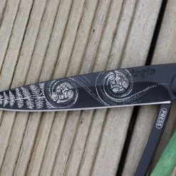 Deejo - NZ Series Deejo Black 37g Knife With Green Beech Wood Handle, Koru Tools / Accessories