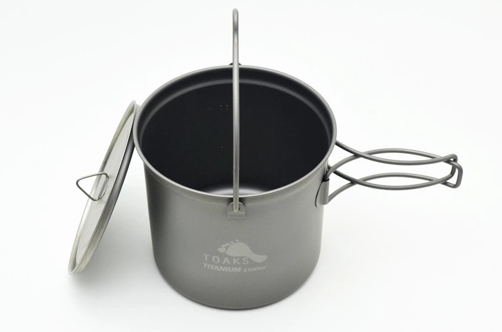 Pots, Pans & Kettles Toaks Titanium 1100ml Pot With Bail Handle