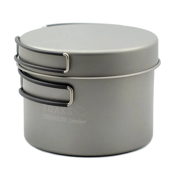 Toaks Titanium 1300ml Pot With Pan Pots, Pans & Kettles